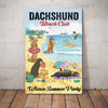 Dachshund Beach Club Canvas AP2003 95O61 1