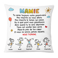 Personalized Gift For Grandma French Mamie Doodle Pillow 30169 thumb 1