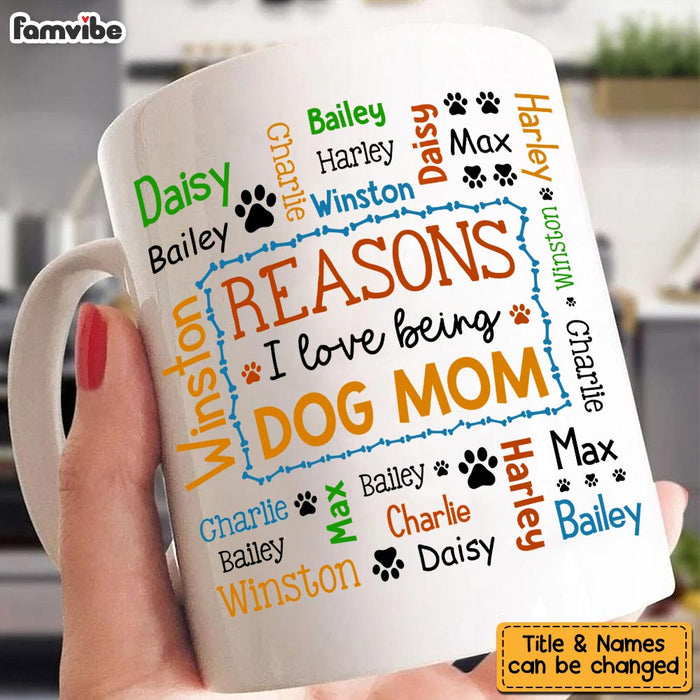 Personalized Gift For Dog Mom Word Art Mug 32055 1