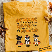 Personalized Halloween Dog Home of The Witch T Shirt JL242 67O57 thumb 1