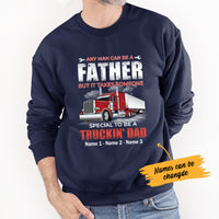 Personalized Dad Trucker Sweatshirt NB302 87O34 thumb 1