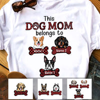 Personalized Dog Mom T Shirt JR231 73O34 thumb 1