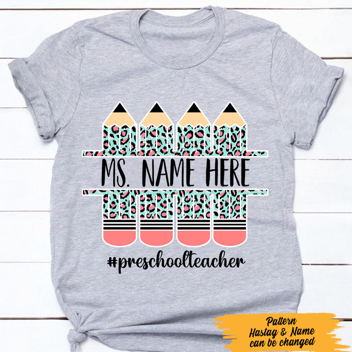 Personalized Teacher T Shirt JN32 26O47 1