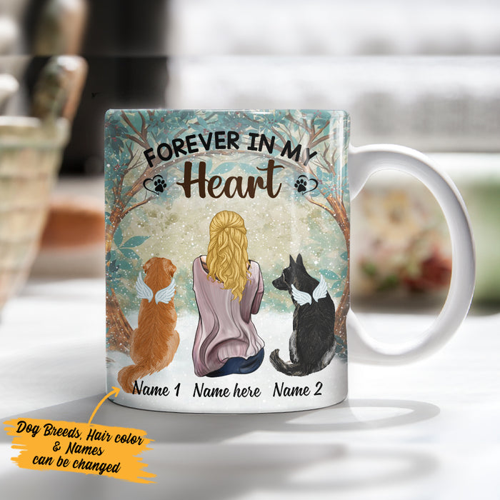 Personalized Forever In My Heart Dog Memorial Mug MR41 73O36 1