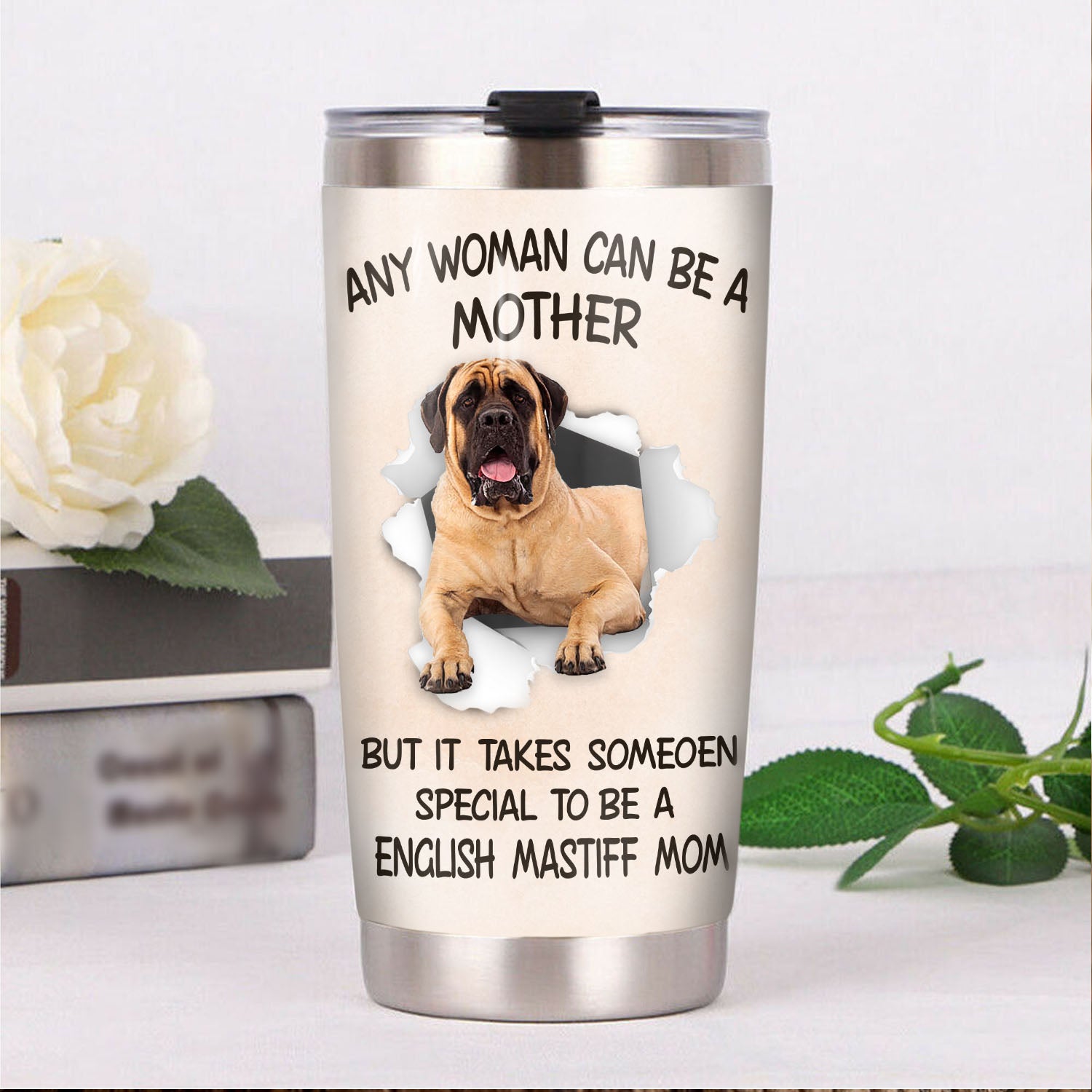 English Mastiff Dog Steel Tumbler MR0903 68O52