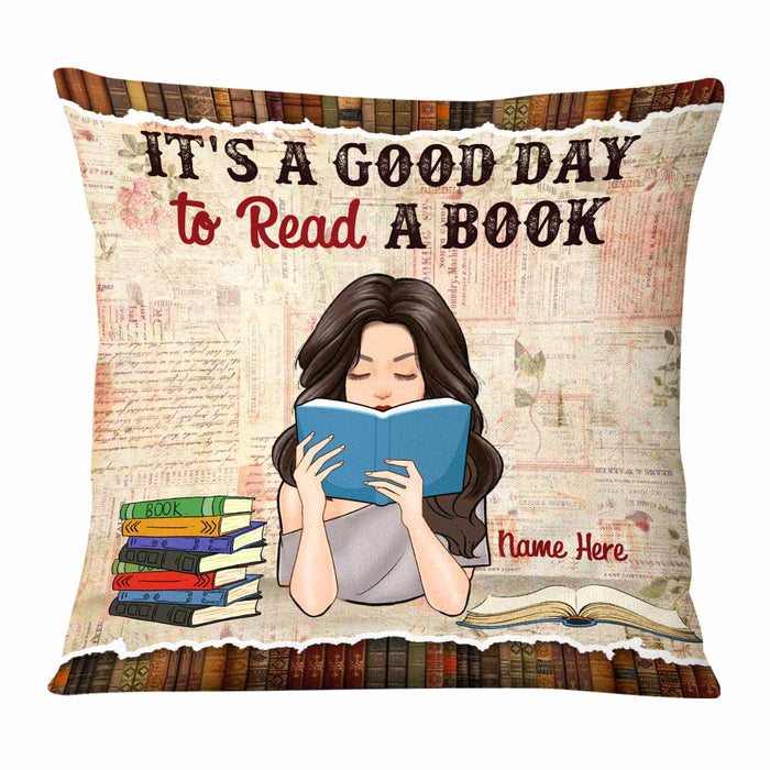 Personalized Girl Book Lover Pillow NB271 87O58 1