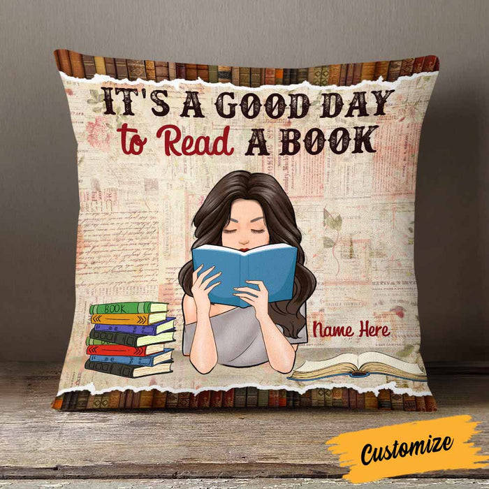 Personalized Girl Book Lover Pillow NB271 87O58 1