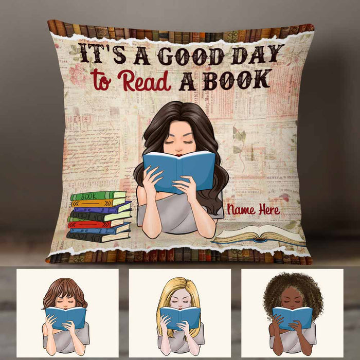 Personalized Girl Book Lover Pillow NB271 87O58 1