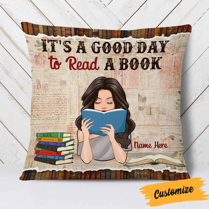 Personalized Girl Book Lover Pillow NB271 87O58 1