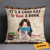 Personalized Girl Book Lover Pillow NB271 87O58 thumb 1