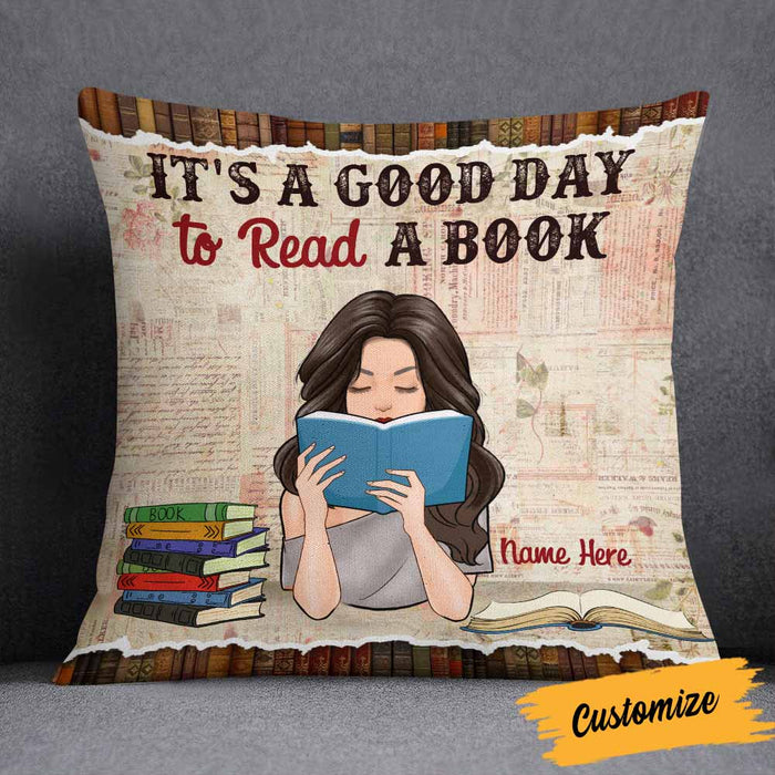 Personalized Girl Book Lover Pillow NB271 87O58 1