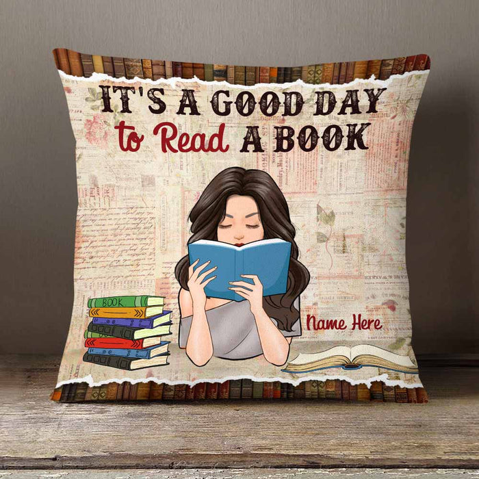 Personalized Girl Book Lover Pillow NB271 87O58 1