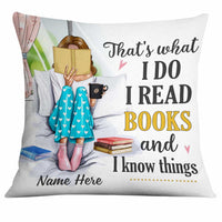 Personalized I Read Books And Know Things Pillow NB271 26O34 thumb 1