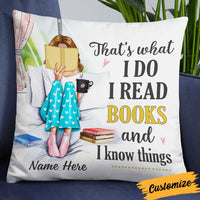 Personalized I Read Books And Know Things Pillow NB271 26O34 thumb 1