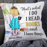 Personalized I Read Books And Know Things Pillow NB271 26O34 thumb 1
