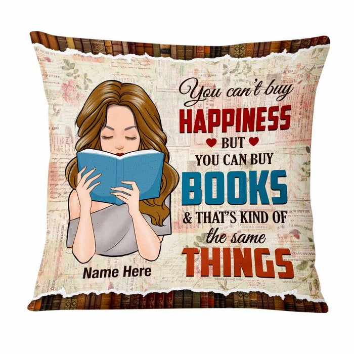 Personalized Girl Book Lover Pillow NB272 87O47 1