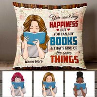 Personalized Girl Book Lover Pillow NB272 87O47 thumb 1