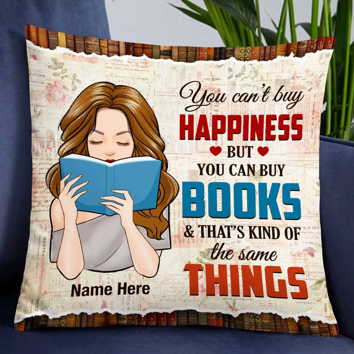 Personalized Girl Book Lover Pillow NB272 87O47 1