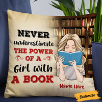 Personalized Girl Book Lover Pillow NB273 87O36 thumb 1
