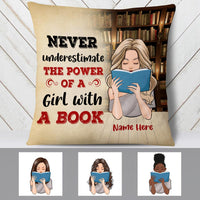 Personalized Girl Book Lover Pillow NB273 87O36 thumb 1