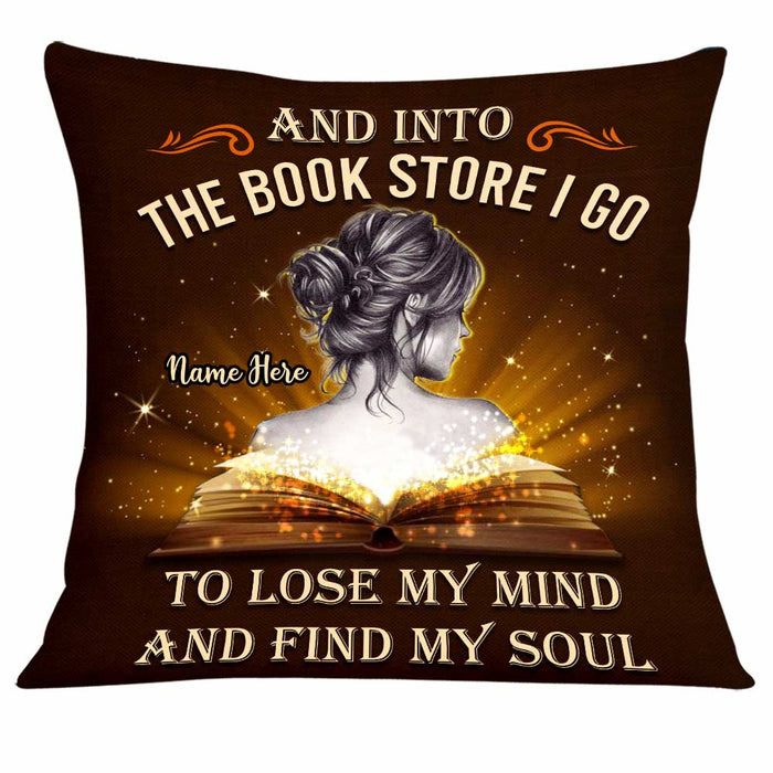 Personalized Book Girl Bookworm Pillow NB271 81O34 1