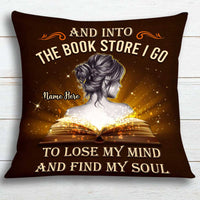 Personalized Book Girl Bookworm Pillow NB271 81O34 thumb 1