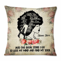 Personalized BWA Into The Book Store I Go Pillow NB271 85O57 thumb 1