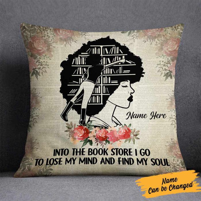 Personalized BWA Into The Book Store I Go Pillow NB271 85O57 1