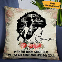 Personalized BWA Into The Book Store I Go Pillow NB271 85O57 thumb 1