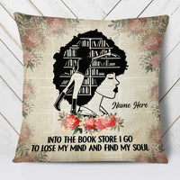 Personalized BWA Into The Book Store I Go Pillow NB271 85O57 thumb 1