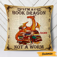 Personalized Book Dragon Not A Worm Pillow NB274 85O47 thumb 1