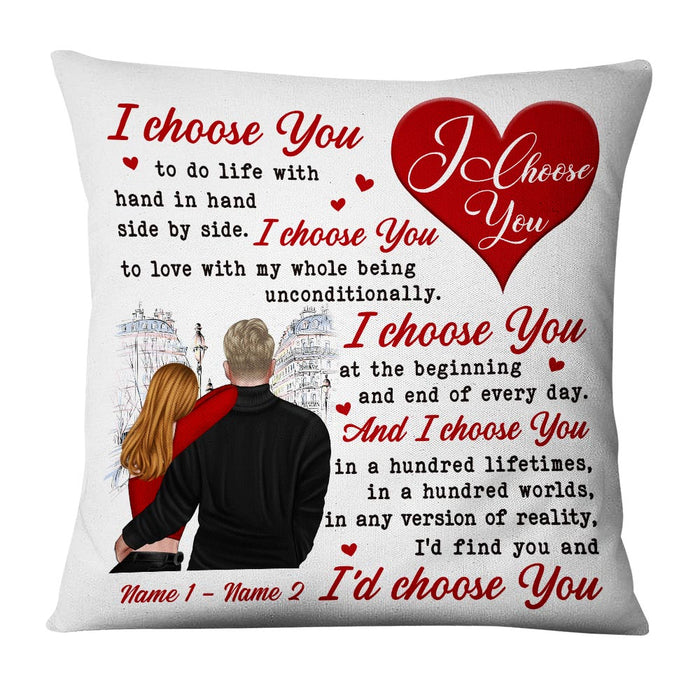 Personalized Couple I Choose You Pillow NB273 26O36 1