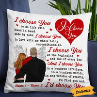 Personalized Couple I Choose You Pillow NB273 26O36 thumb 1