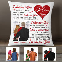 Personalized Couple I Choose You Pillow NB273 26O36 thumb 1