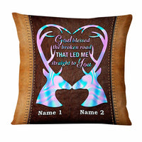 Personalized Deer Couple Hunting Pillow NB274 30O47 thumb 1