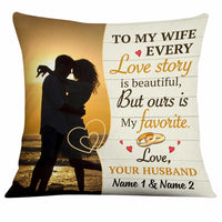 Personalized To My Wife Love Story Photo Pillow NB293 81O34 thumb 1