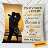 Personalized To My Wife Love Story Photo Pillow NB293 81O34 1