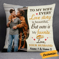 Personalized To My Wife Love Story Photo Pillow NB293 81O34 thumb 1