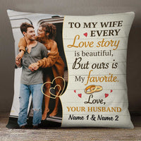Personalized To My Wife Love Story Photo Pillow NB293 81O34 thumb 1