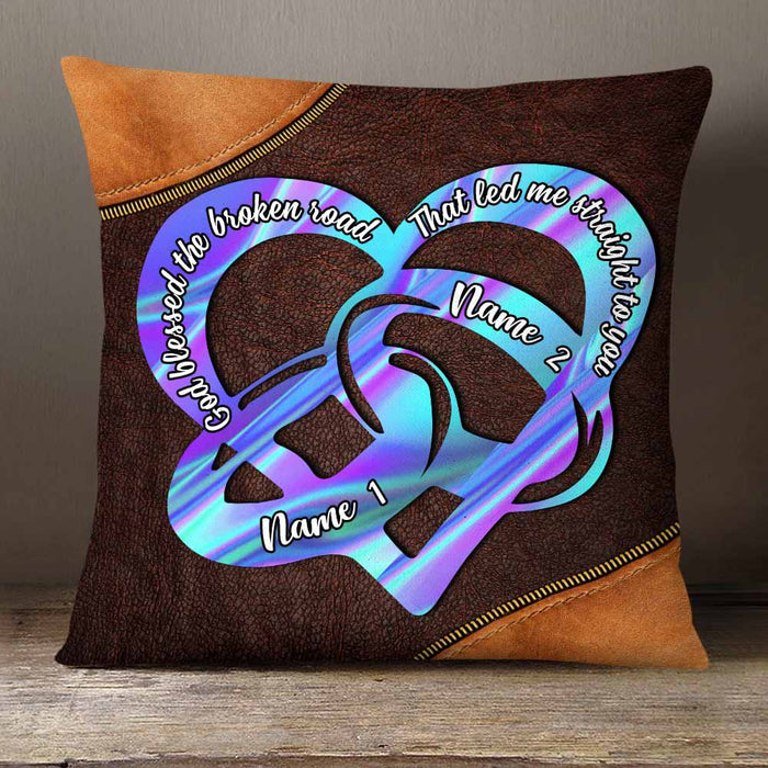 Personalized Couple Ring Heart Pillow NB275 30O58 1
