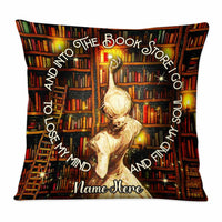 Personalized Into Book Store Girl Pillow NB273 81O58 thumb 1