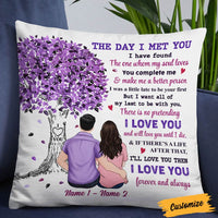 Personalized Couple The Day I Met You Pillow NB274 95O36 thumb 1