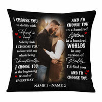 Personalized I Choose You Couple Photo Pillow NB276 23O58 thumb 1