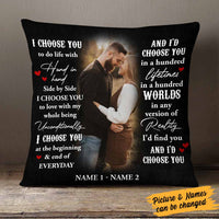 Personalized I Choose You Couple Photo Pillow NB276 23O58 thumb 1