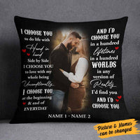 Personalized I Choose You Couple Photo Pillow NB276 23O58 thumb 1