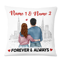 Personalized Couple Forever Always Pillow NB276 30O57 thumb 1