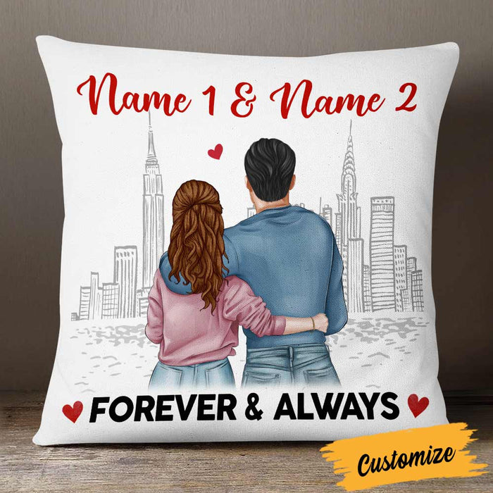 Personalized Couple Forever Always Pillow NB276 30O57 1