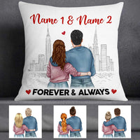 Personalized Couple Forever Always Pillow NB276 30O57 thumb 1