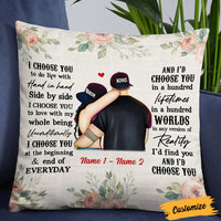 Personalized I Choose You Couple Pillow NB291 23O36 thumb 1