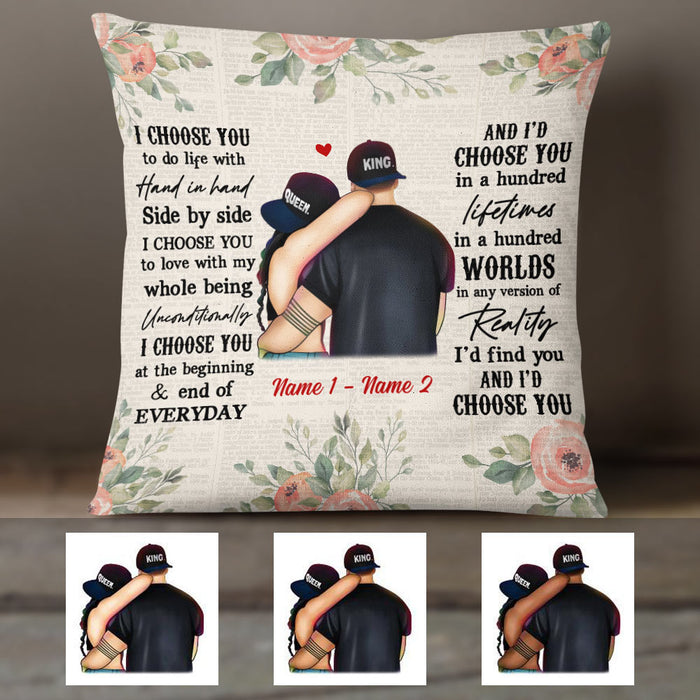 Personalized I Choose You Couple Pillow NB291 23O36 1